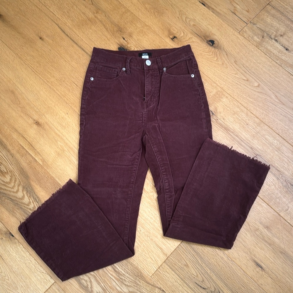 BDG Maroon Corduroy Bell Bottom Jeans
